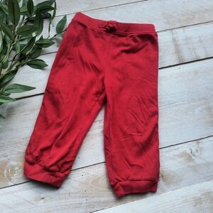 Carter's Toddler Boys Sweatpants Jogger Pants Red Gray Size 24 Months